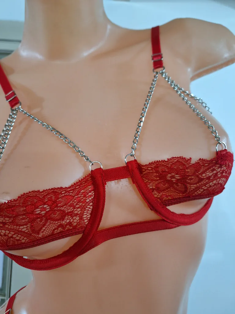 Conjunto Lenceria Puntilla Cadena (Art 2029) Talle 85 al 100