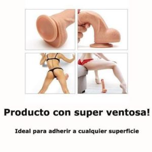 Combo Consolador Pene Simil Piel + Inexpulsable Anal + Gel: imagen 3