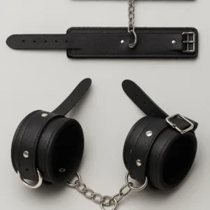 Kit Sado 3 articulos - Latigo de cuero -Esposas - Antifaz Ciego: imagen 6