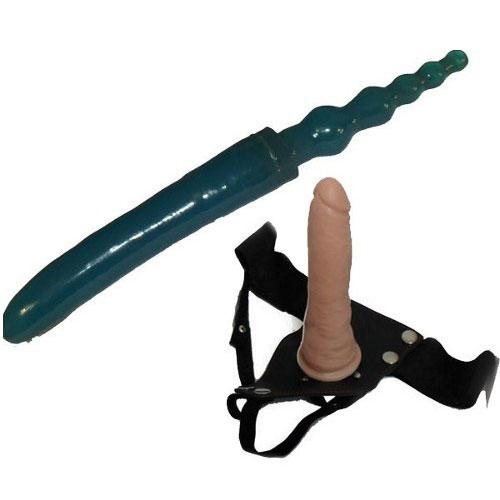 Kit Arnes De Cuero + Pene Macizo + Inexpulsable Lesbico - Machete