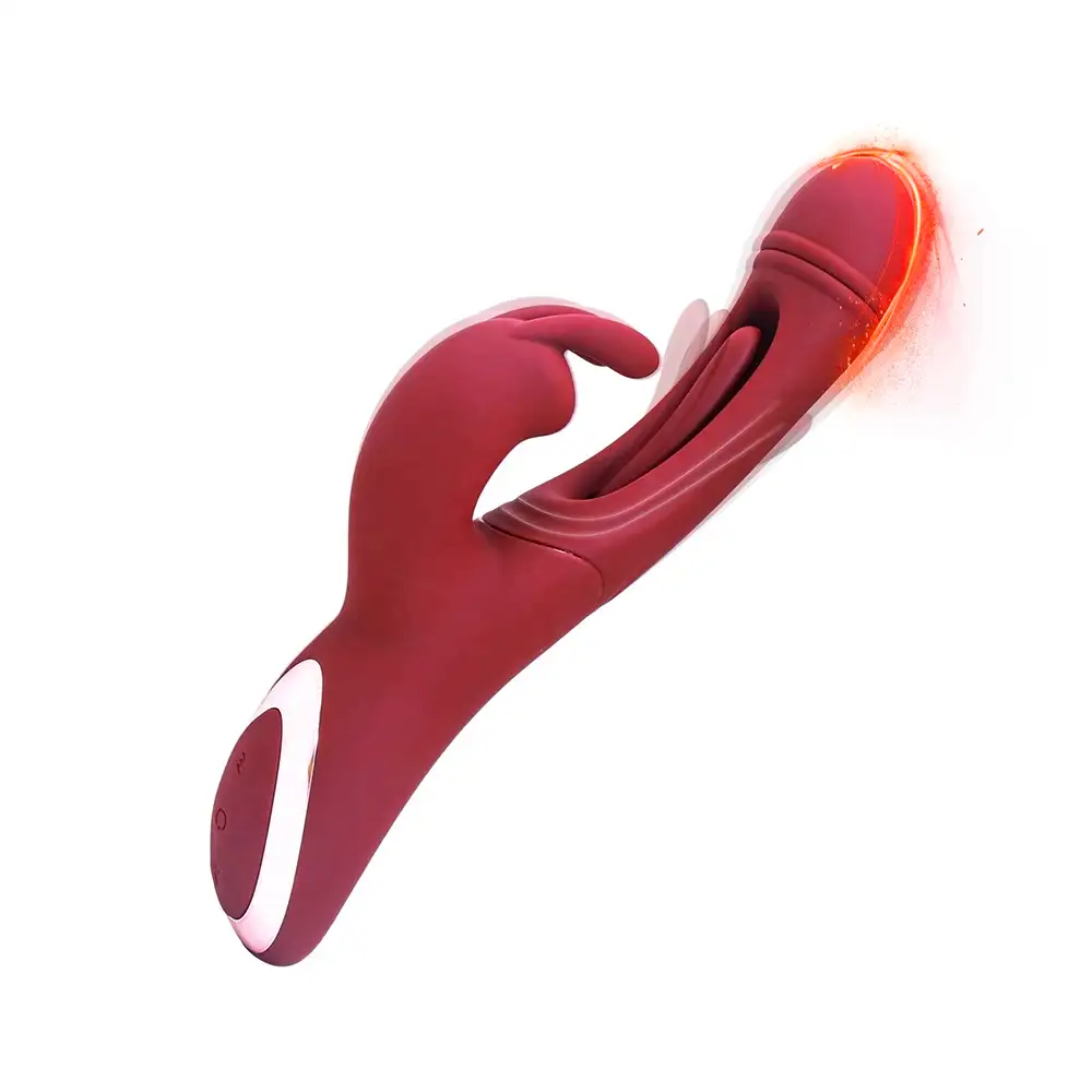 Vibrador 3 en 1 Dildo + Estimulador de Clítoris + Estimulador punto G Recargable USB: imagen 1