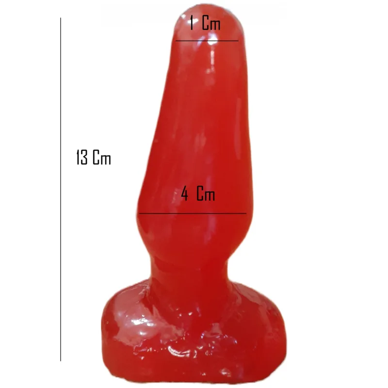 Plug Anal Conico + 12cm X 3.5cm - Inexpulsable