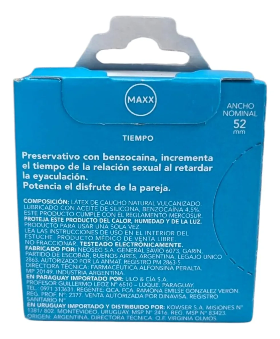 Maxx Retardante – Caja x3 – Preservativos: imagen 2
