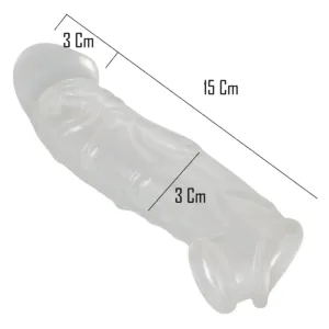 Funda Con Agarre Testículos Cristal - TPE501: imagen 2