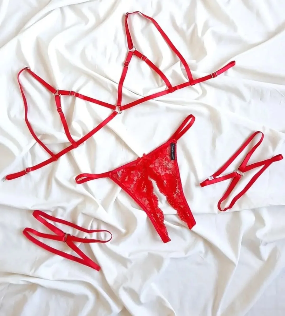 Conjunto Tanga Abierta Rutera Arnes - (art 2013) Talle 90 a 110 - Imagen 3