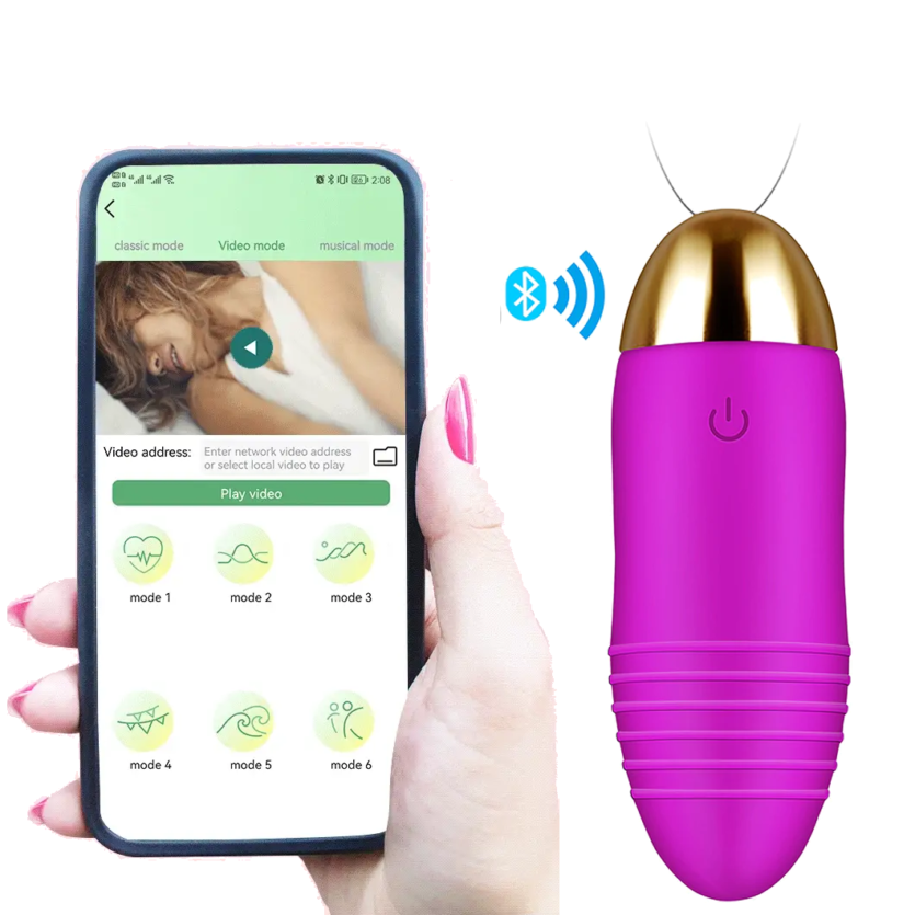 Huevo Vibrador Control A Distancia con Celular - Bluethoot