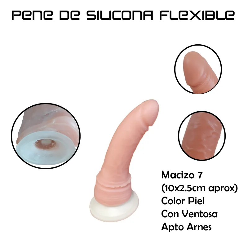 Consolador Pene Macizo Realistico 10×2.5cm – Con Ventosa - Imagen 2